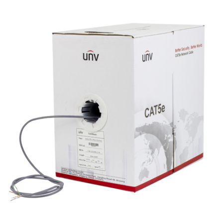 Cablu UTP cat5e 0.45mm, cupru integral, cutie 305 metri - UNV CAB-LC2100B-E-IN UNV Cables - 1